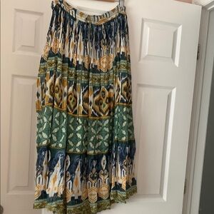 Elegant Multicolor Maxi Skirt